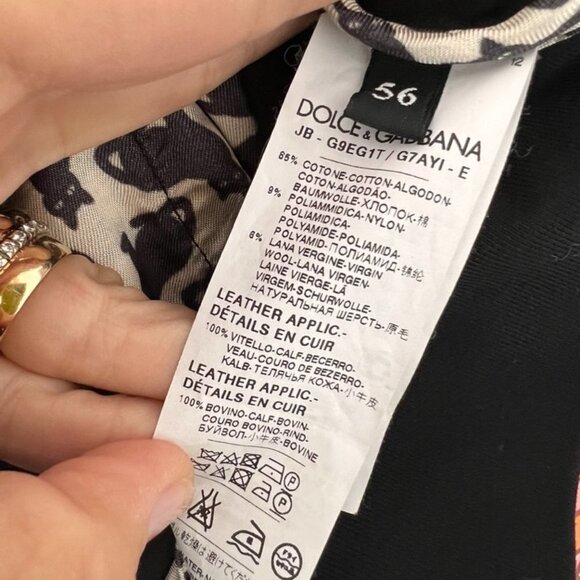 Dolce & Gabbana New without tags black mens lightweight jacket size 56 - Picture 4 of 7